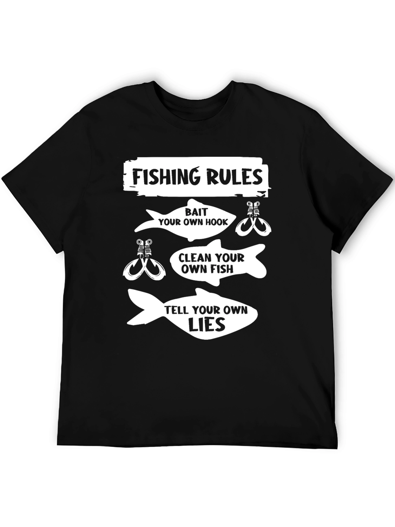 Fishing Rules Graphic T-Shirt