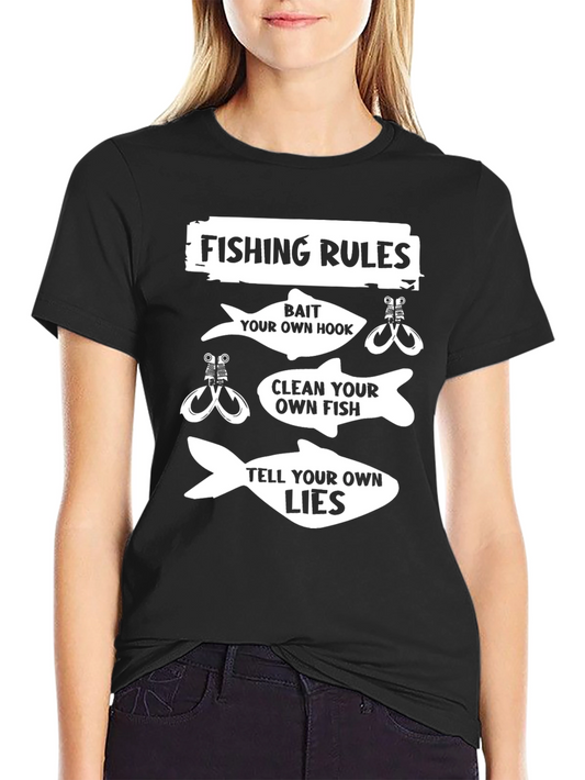 Fishing Rules Graphic T-Shirt
