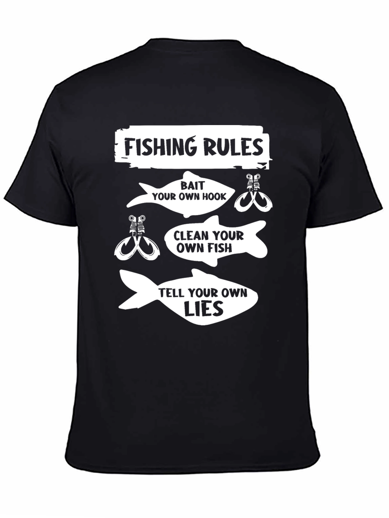 Fishing Rules Graphic T-Shirt