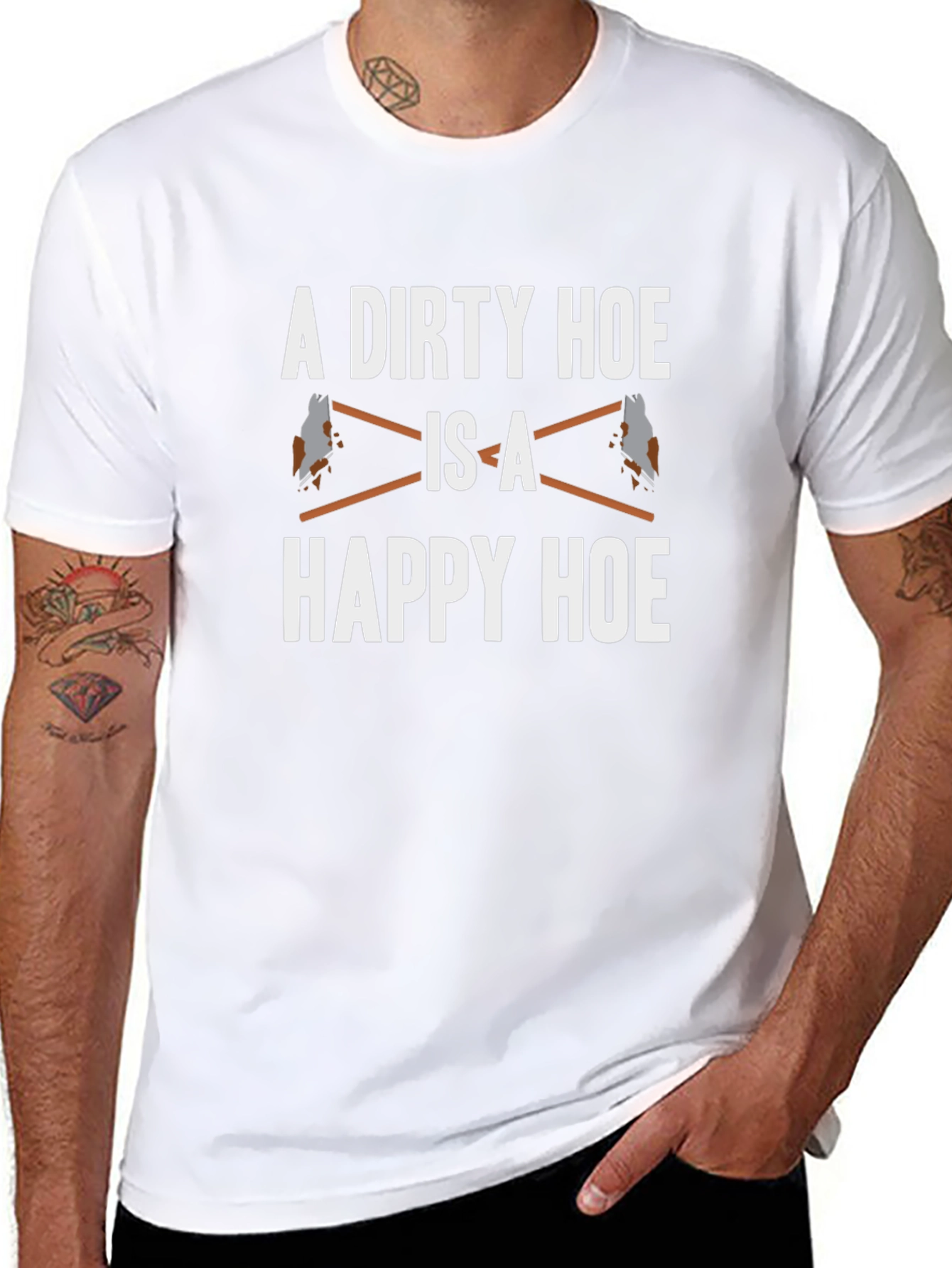 Dirty Hoe Happy Hoe Graphic Tee