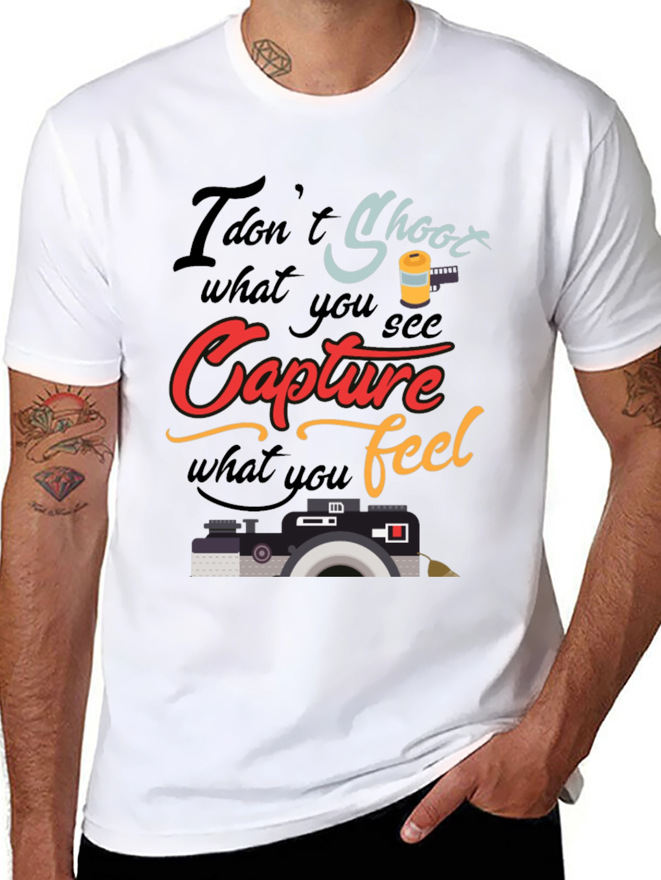 Capture What You Feel T-Shirt Photography Lover Tee