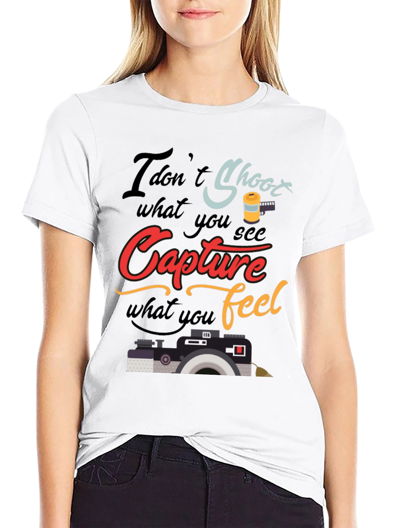 Capture What You Feel T-Shirt Photography Lover Tee