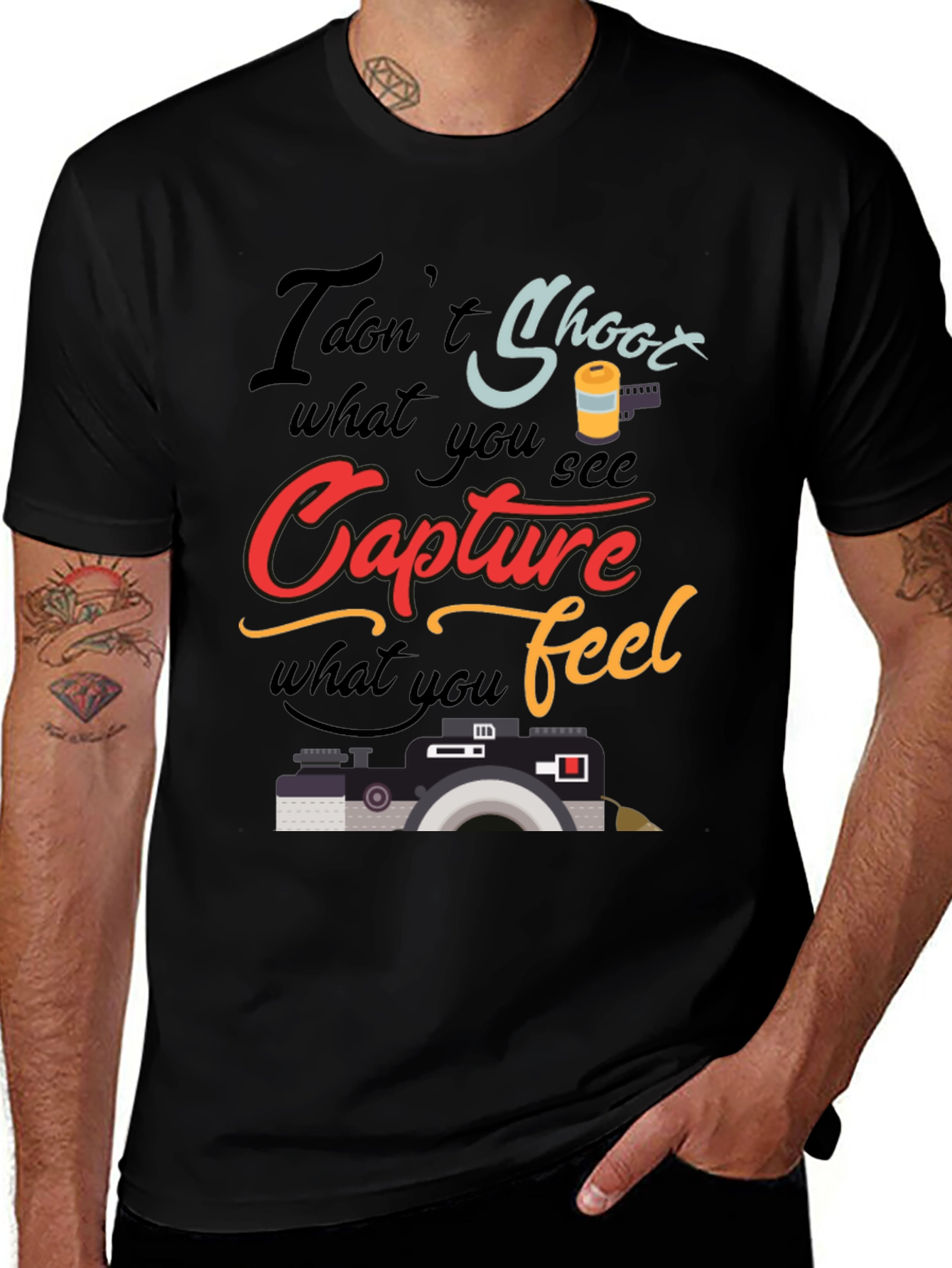 Capture What You Feel T-Shirt Photography Lover Tee