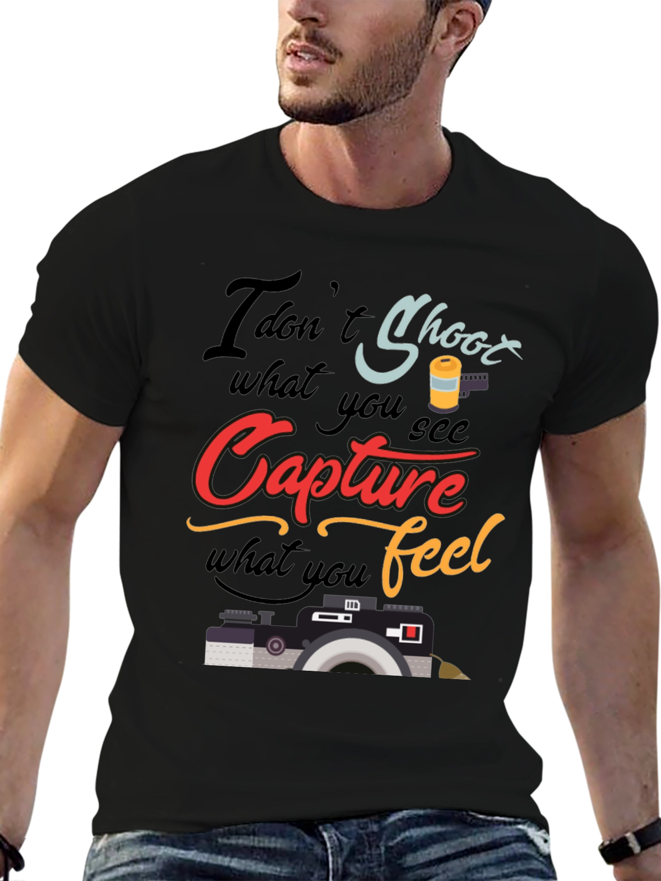 Capture What You Feel T-Shirt Photography Lover Tee