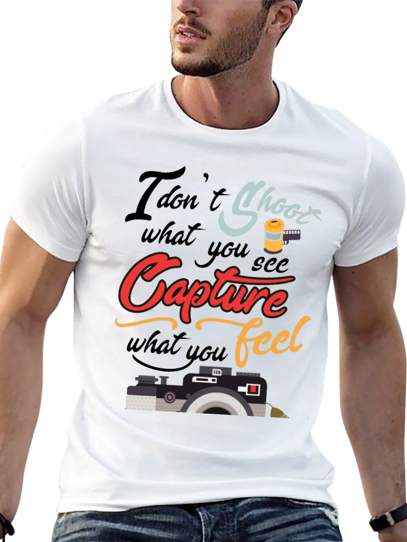 Capture What You Feel T-Shirt Photography Lover Tee