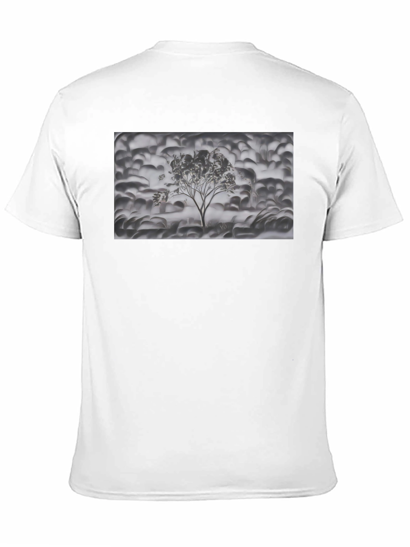 Monochrome Tree Graphic Tee - Stylish Casual Wear