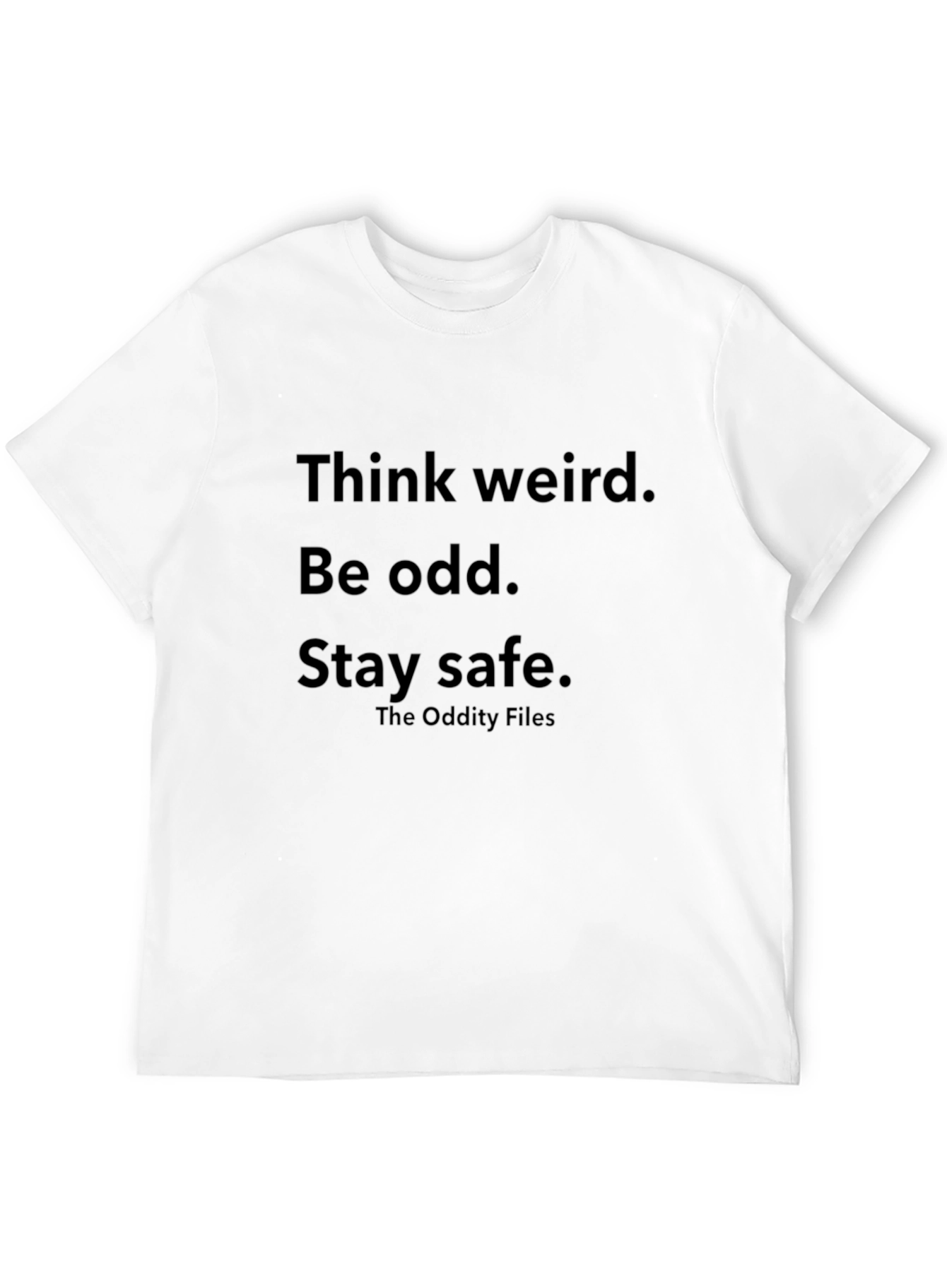 Think Weird Tee - The Oddity Files Graphic T-Shirt