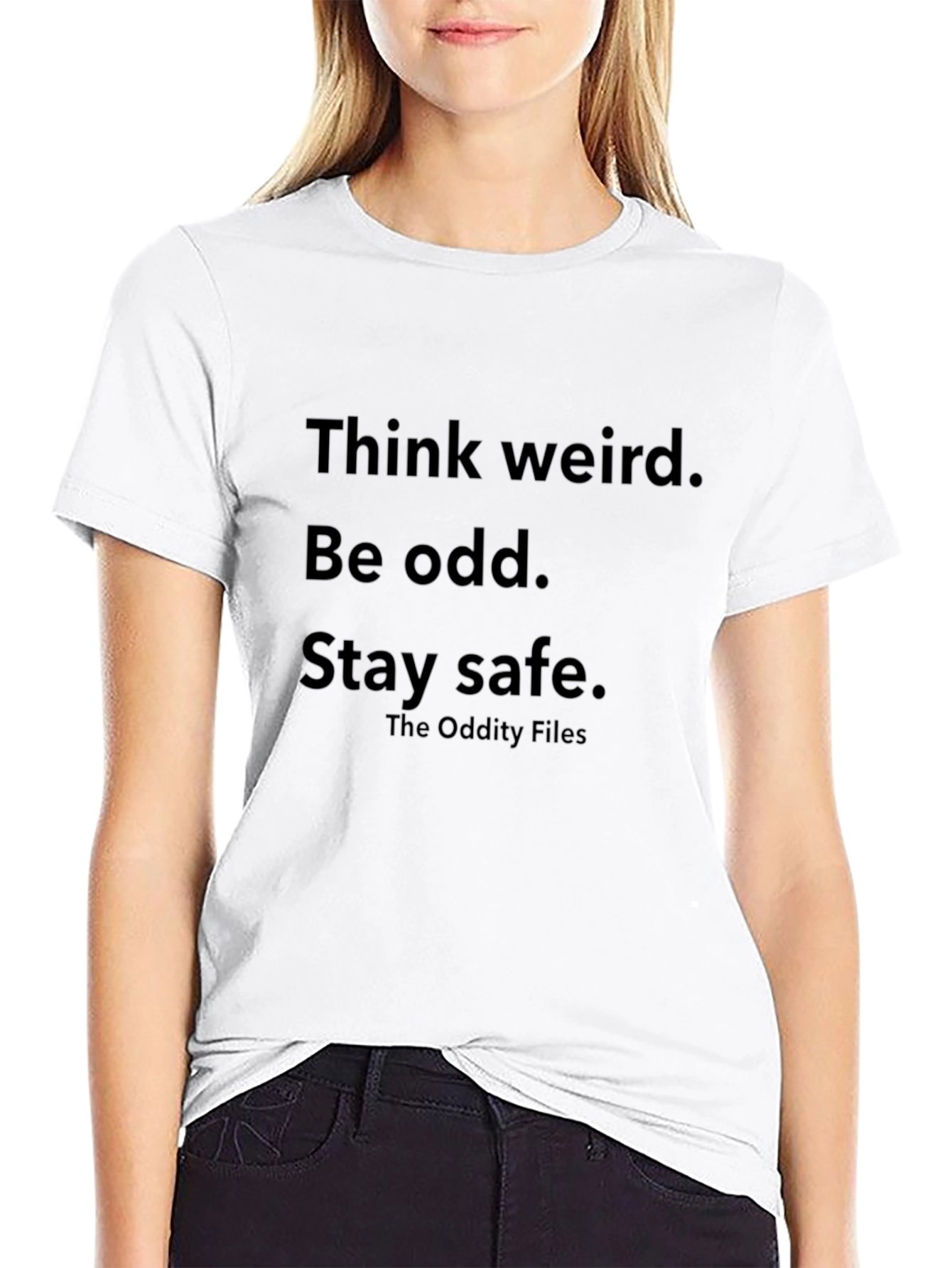 Think Weird Tee - The Oddity Files Graphic T-Shirt