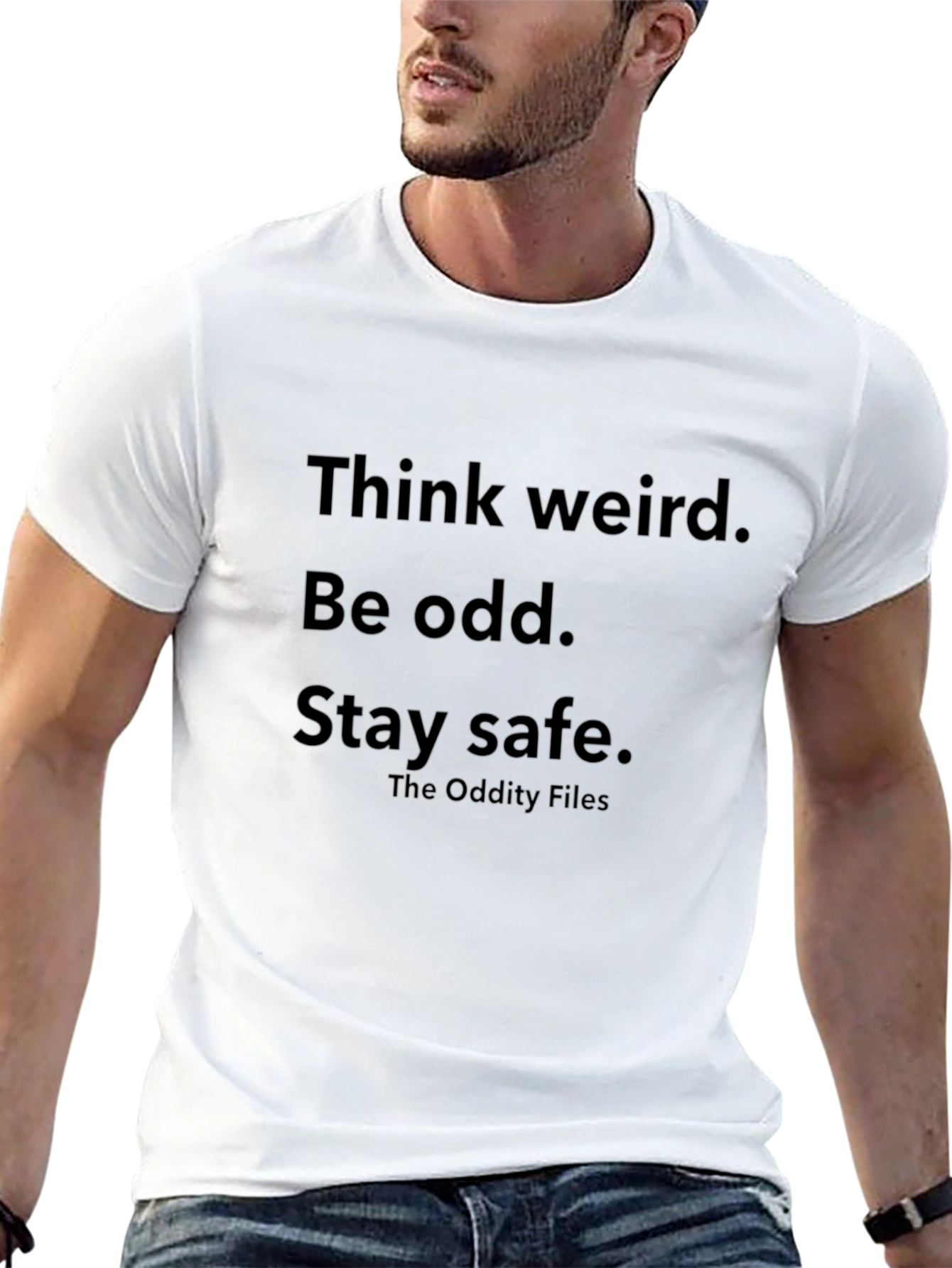 Think Weird Tee - The Oddity Files Graphic T-Shirt