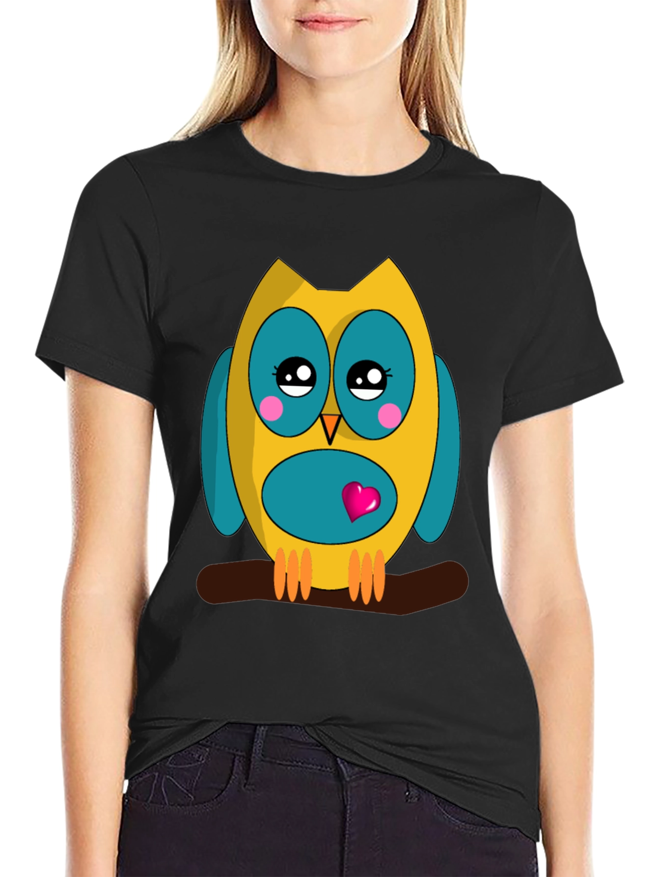 Cute Owl Graphic Tee - Soft Cotton Comfort