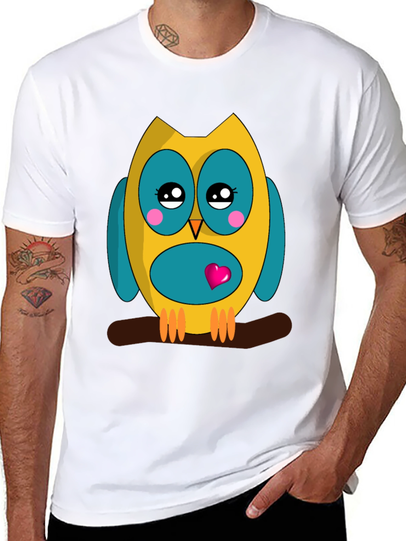 Cute Owl Graphic Tee - Soft Cotton Comfort