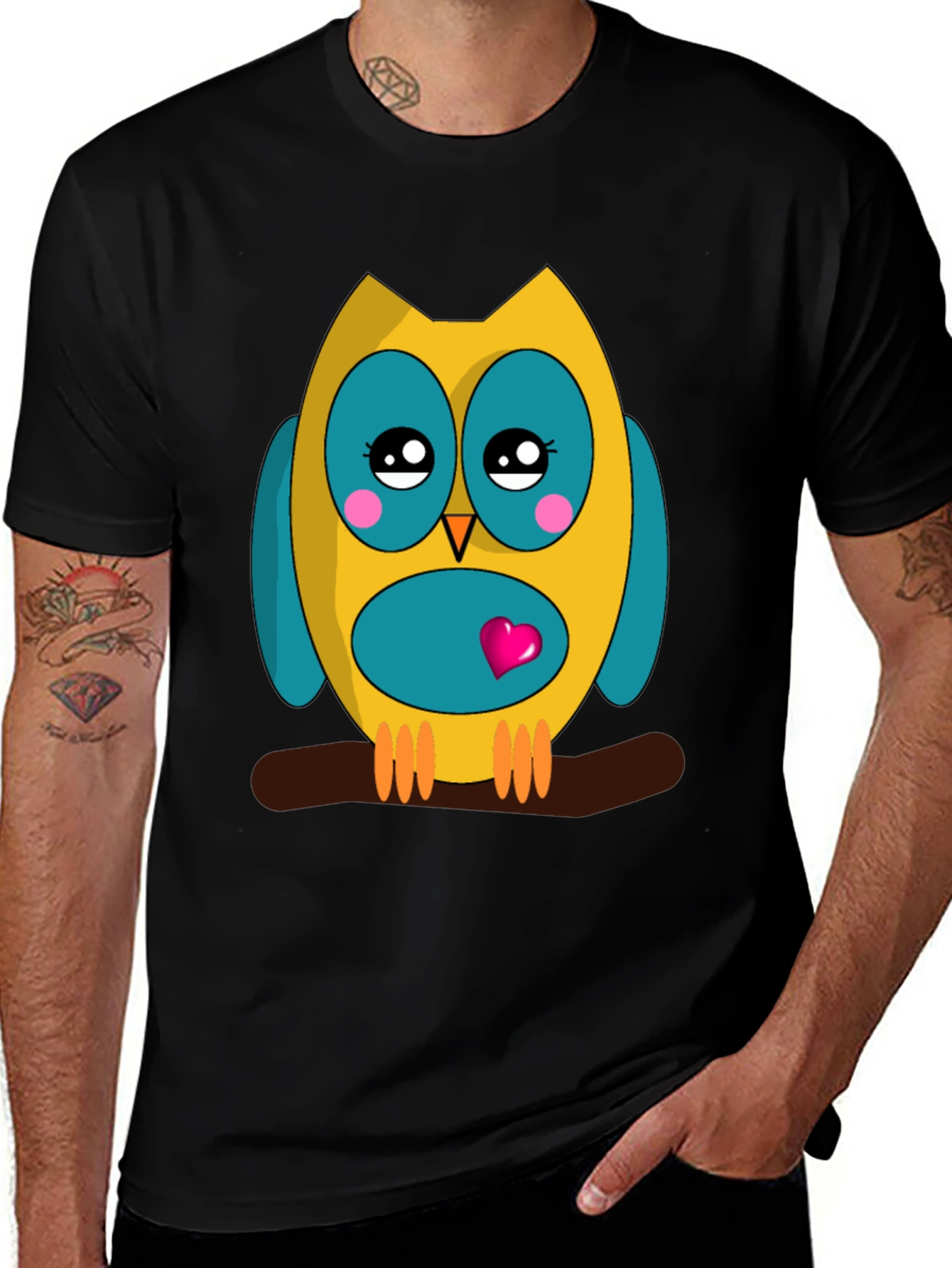 Cute Owl Graphic Tee - Soft Cotton Comfort