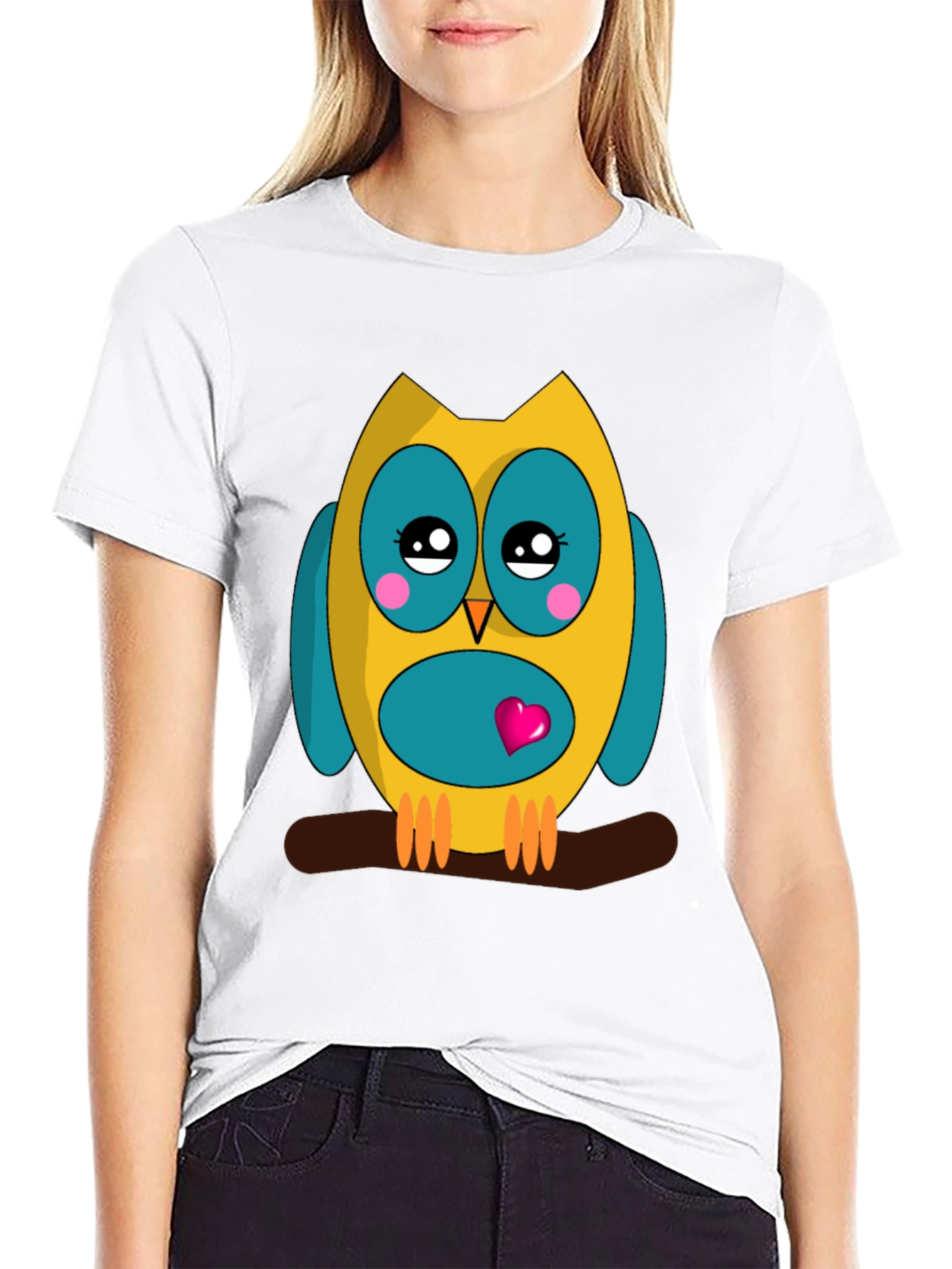 Cute Owl Graphic Tee - Soft Cotton Comfort
