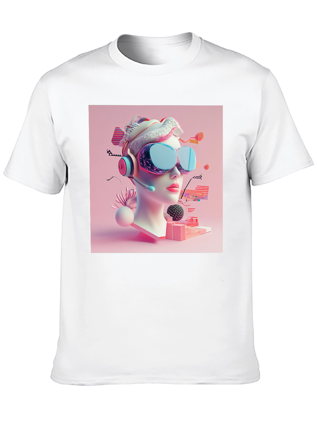 VR Headset Graphic Tee - Unisex Black T-Shirt