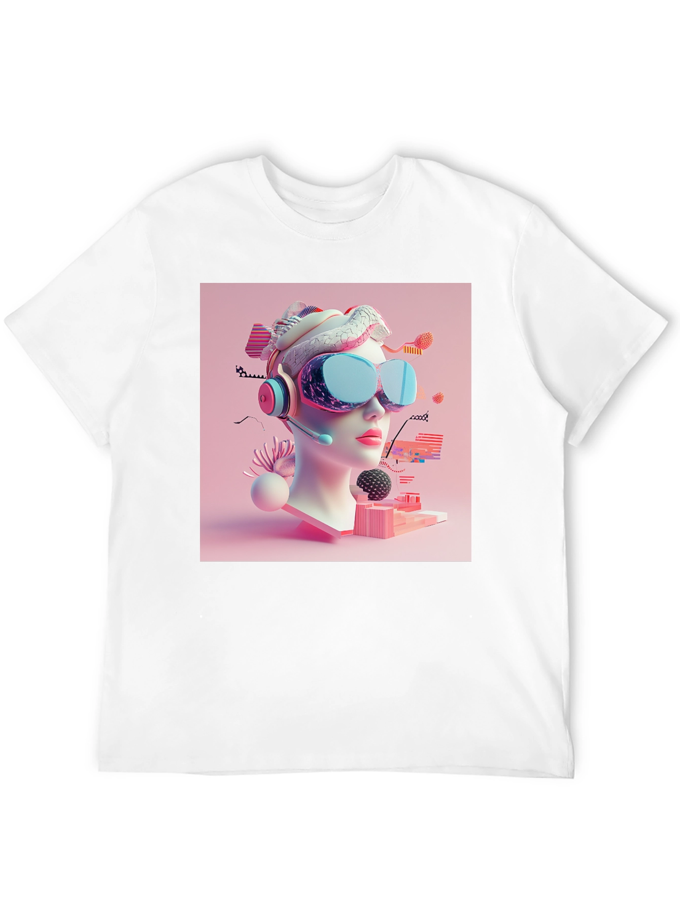 VR Headset Graphic Tee - Unisex Black T-Shirt