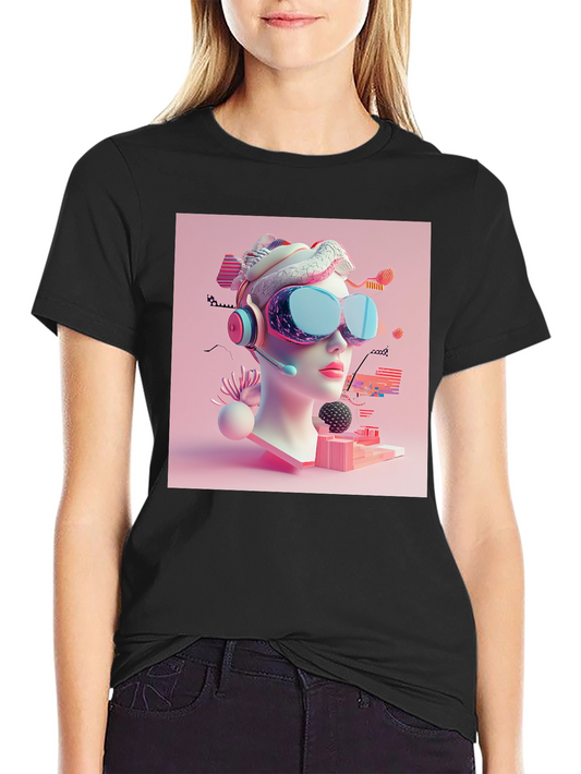 VR Headset Graphic Tee - Unisex Black T-Shirt