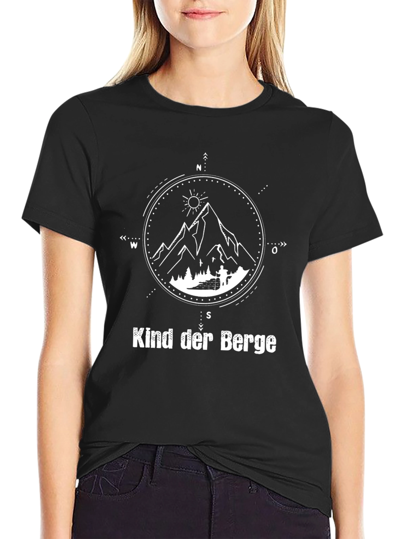 Kind Der Berge Black Graphic Tee