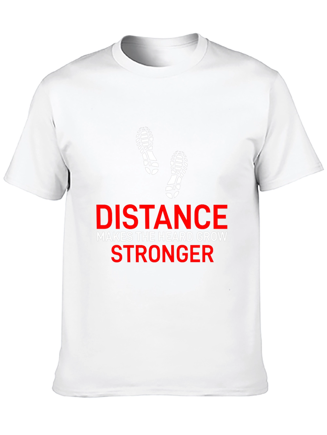 Distance Makes the Heard Grow Stronger Black T-Shirt