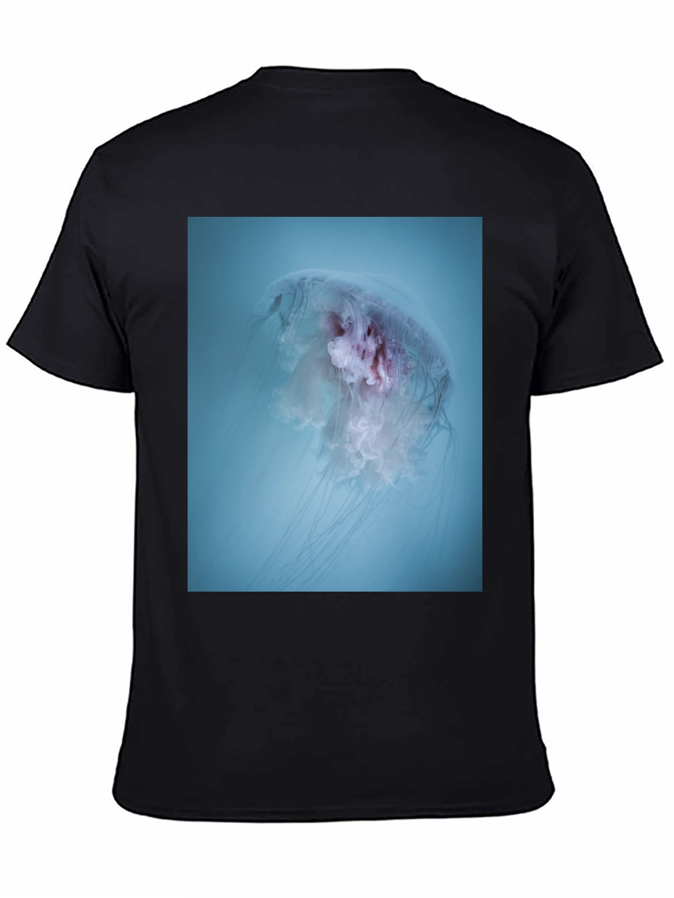 Jellyfish Graphic Tee - Black Cotton Blend