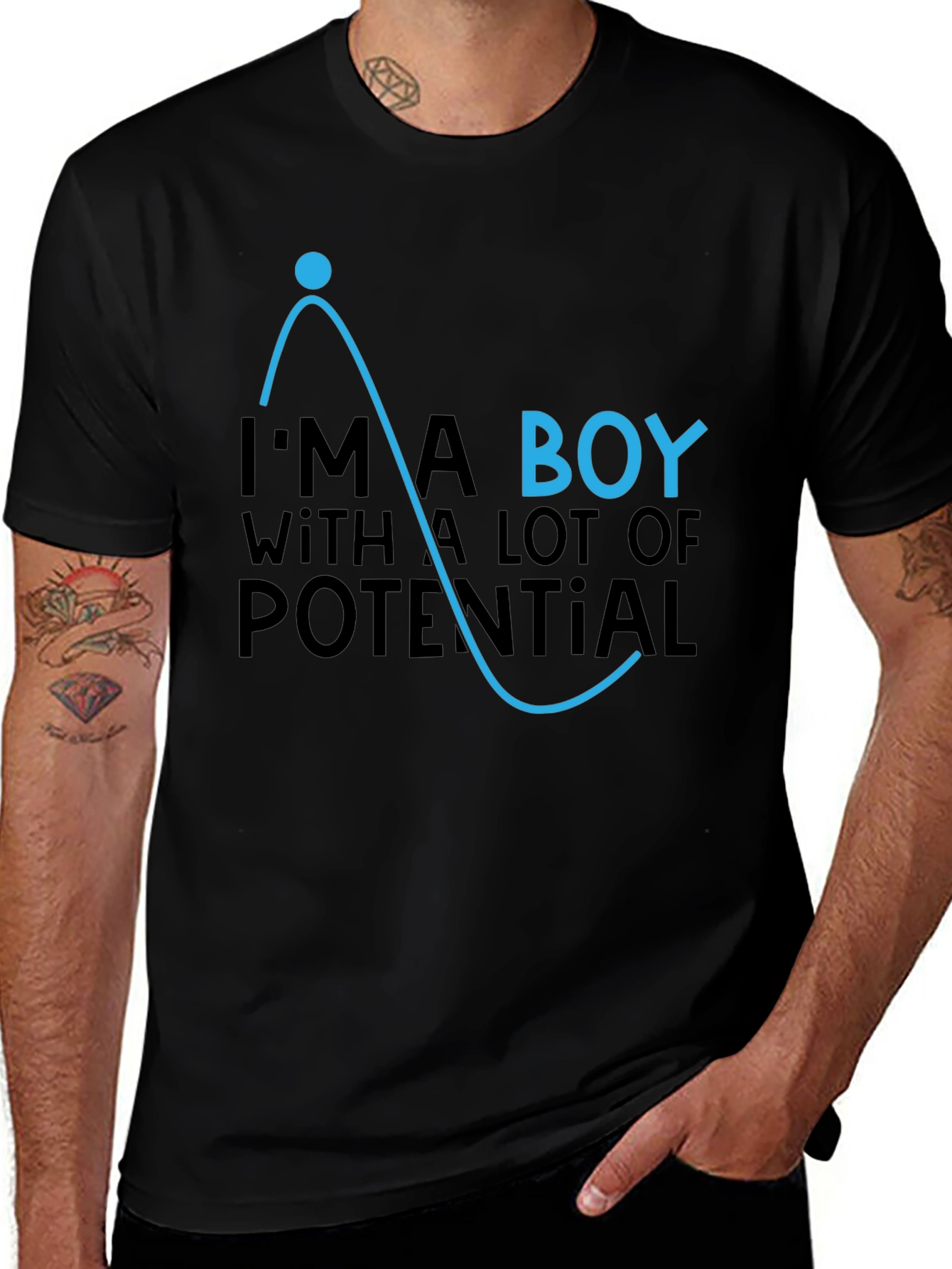 Potential Boy Black T-Shirt