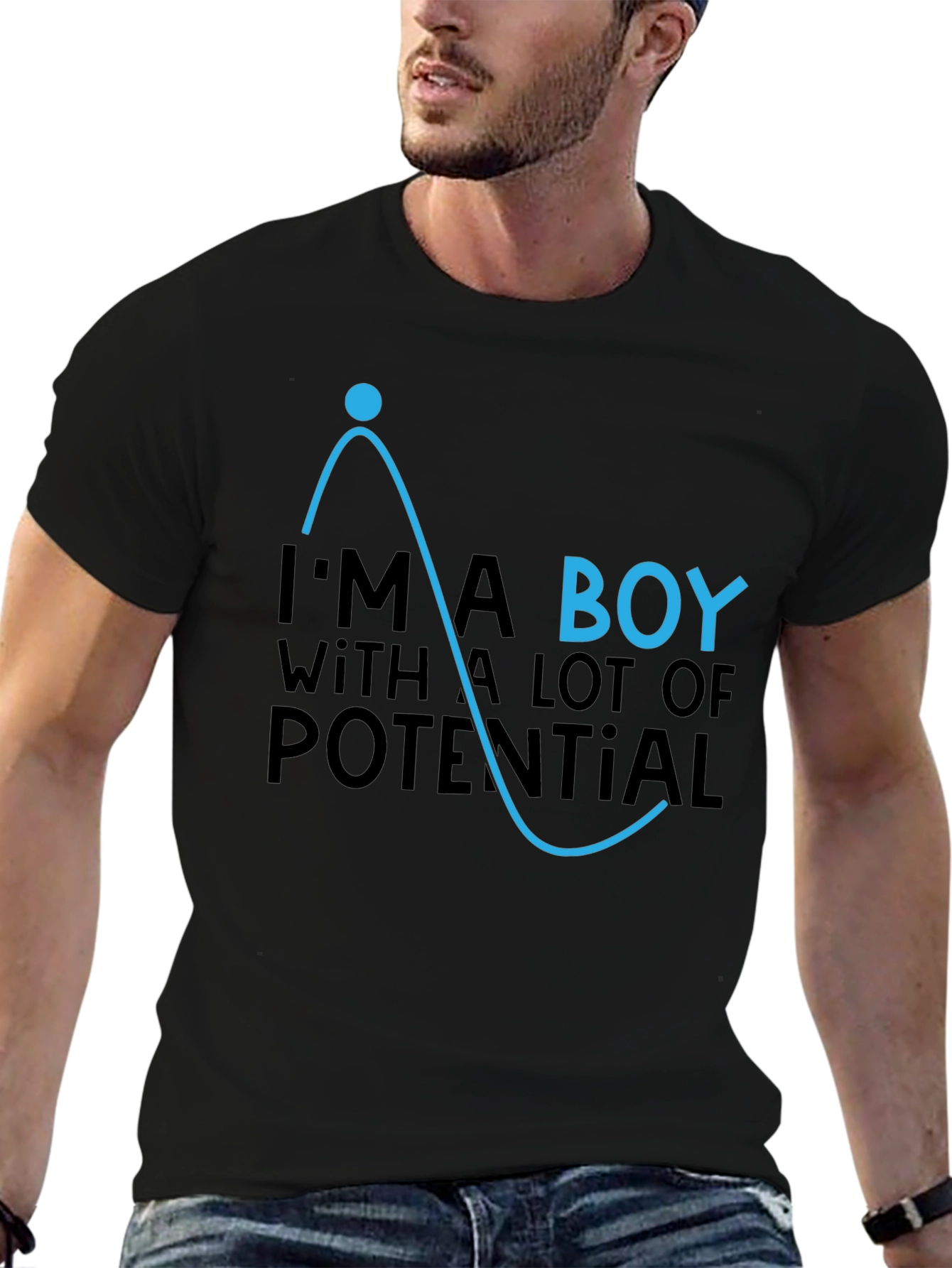 Potential Boy Black T-Shirt