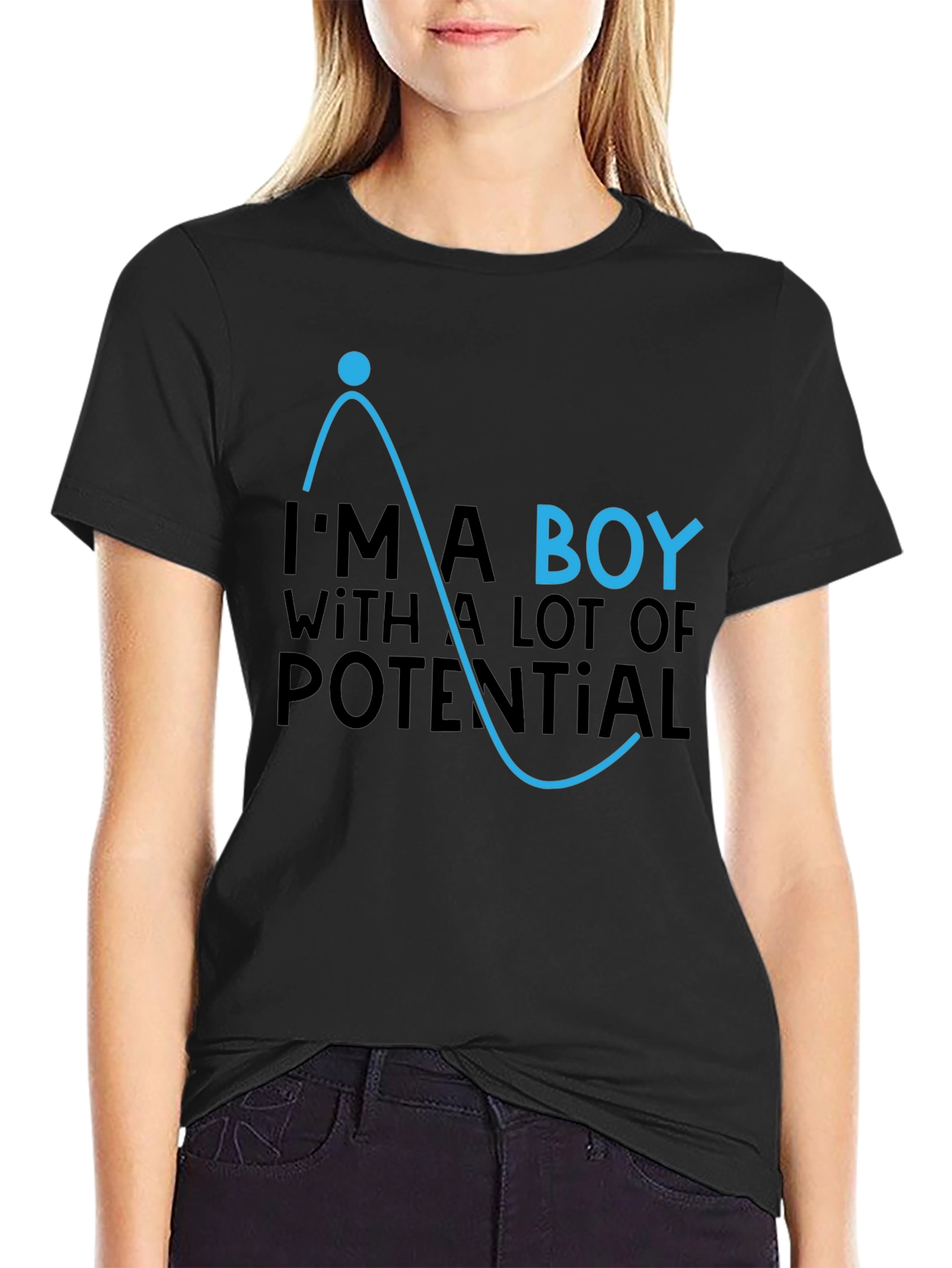 Potential Boy Black T-Shirt