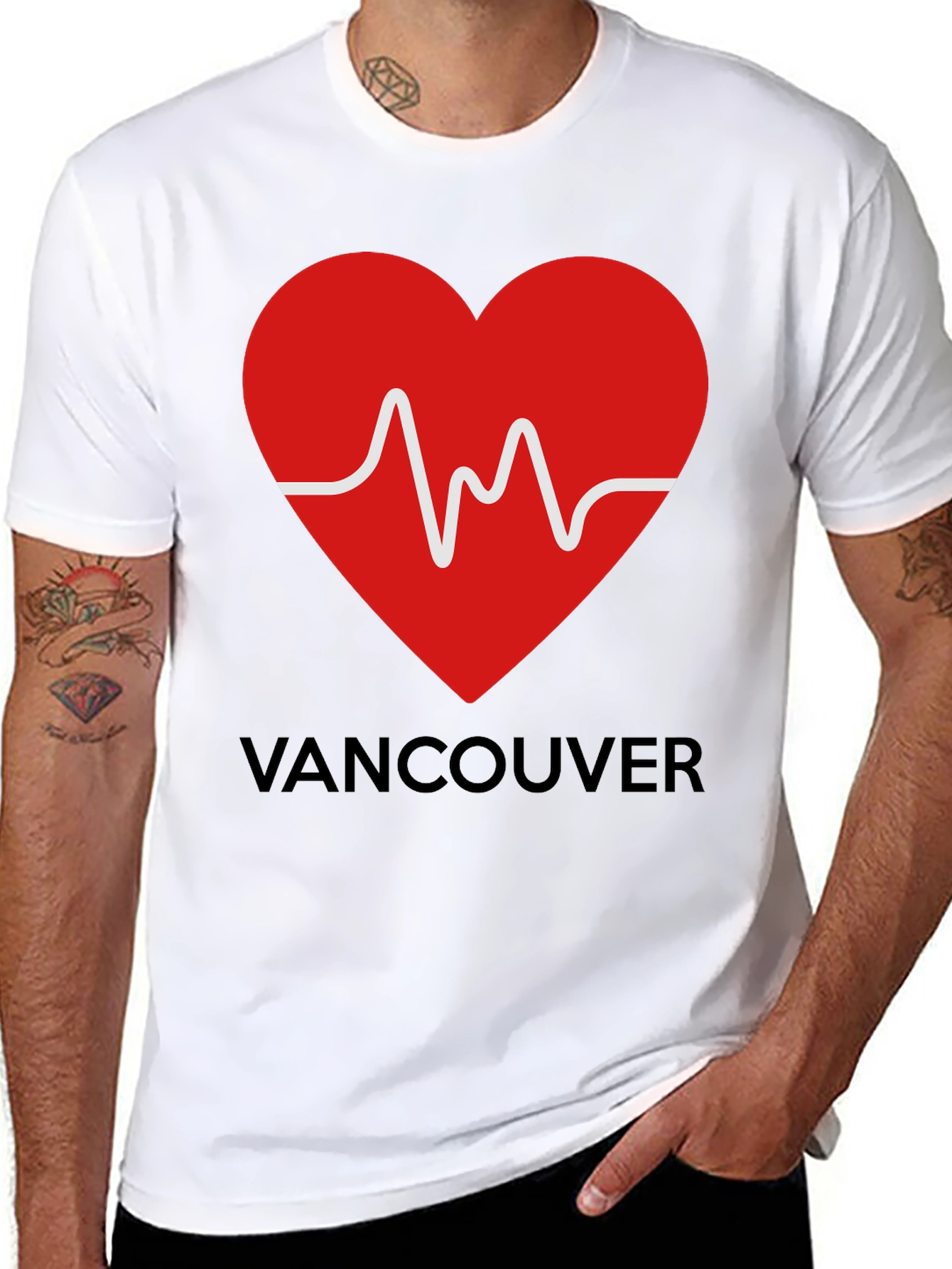 Vancouver Heartbeat T-Shirt | City Pride Tee