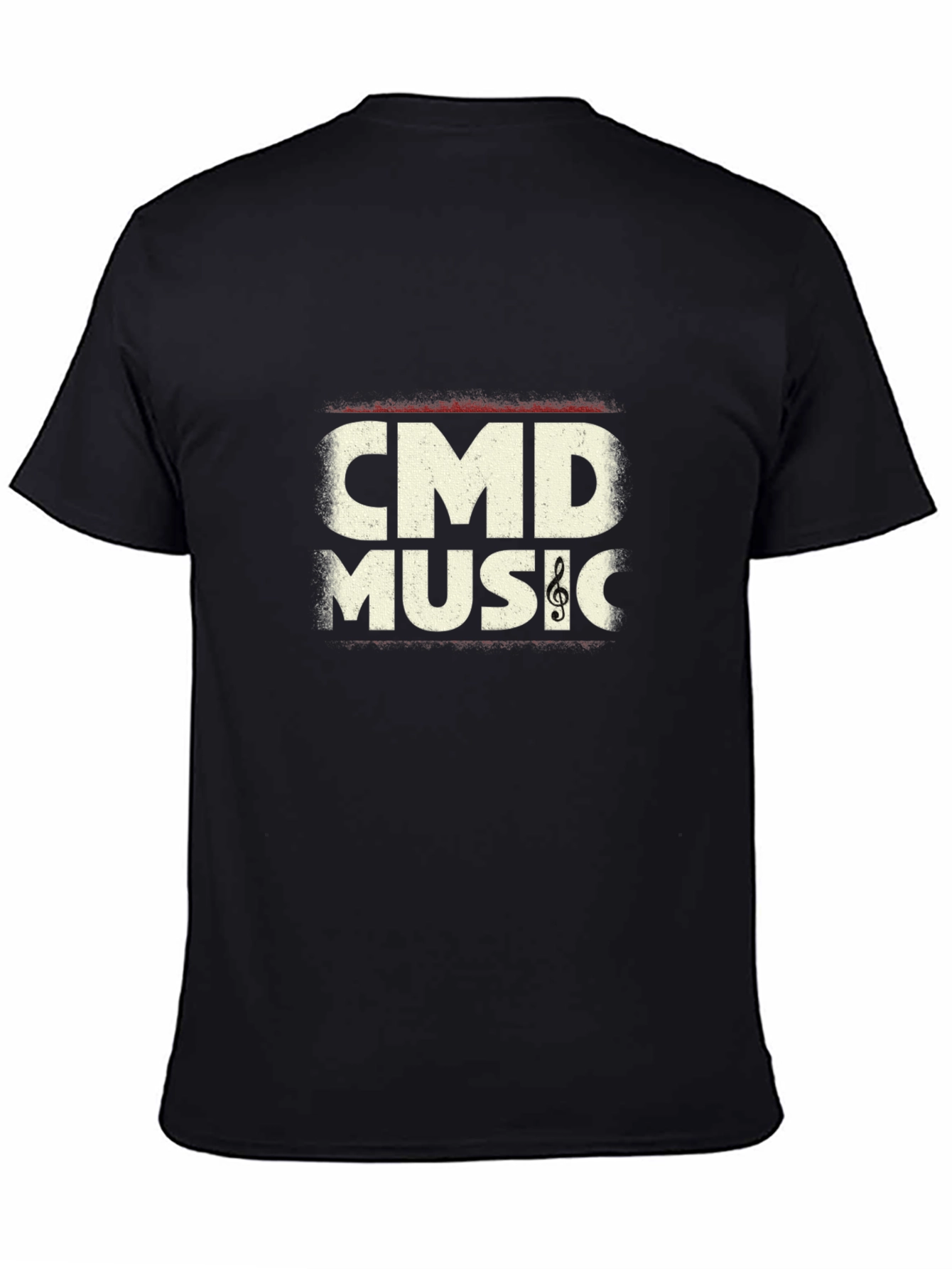 CMD Music Graphic T-Shirt - Black