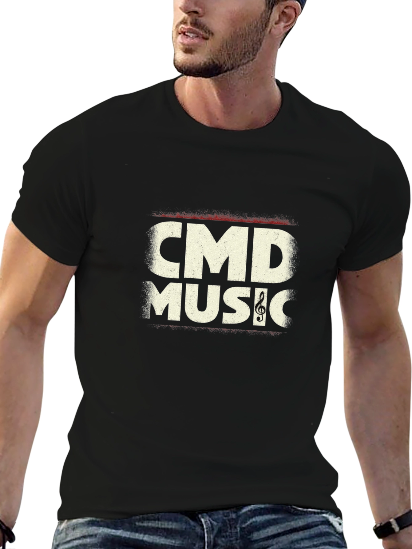 CMD Music Graphic T-Shirt - Black
