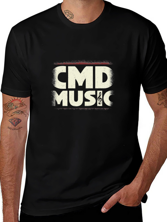 CMD Music Graphic T-Shirt - Black