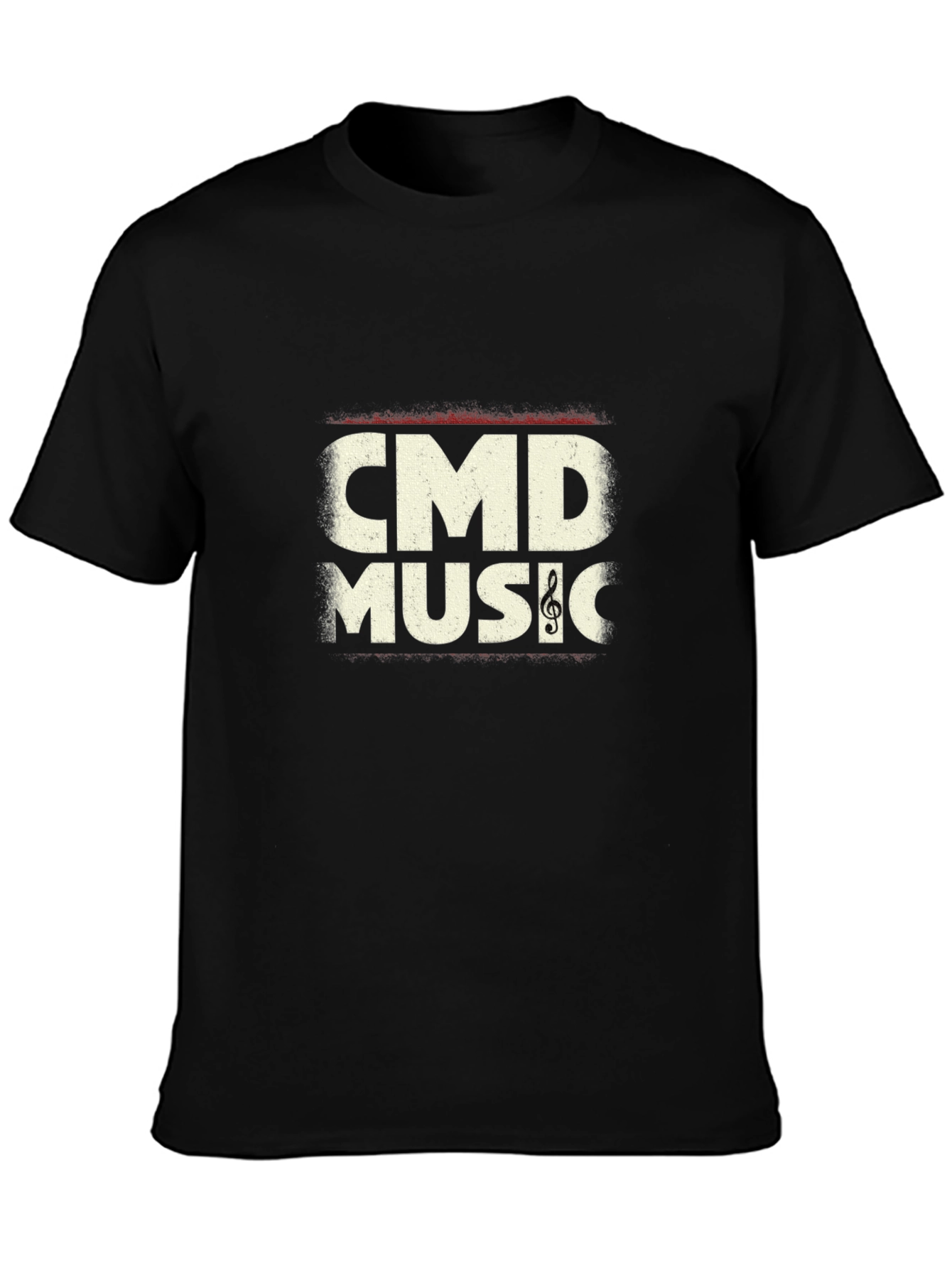 CMD Music Graphic T-Shirt - Black