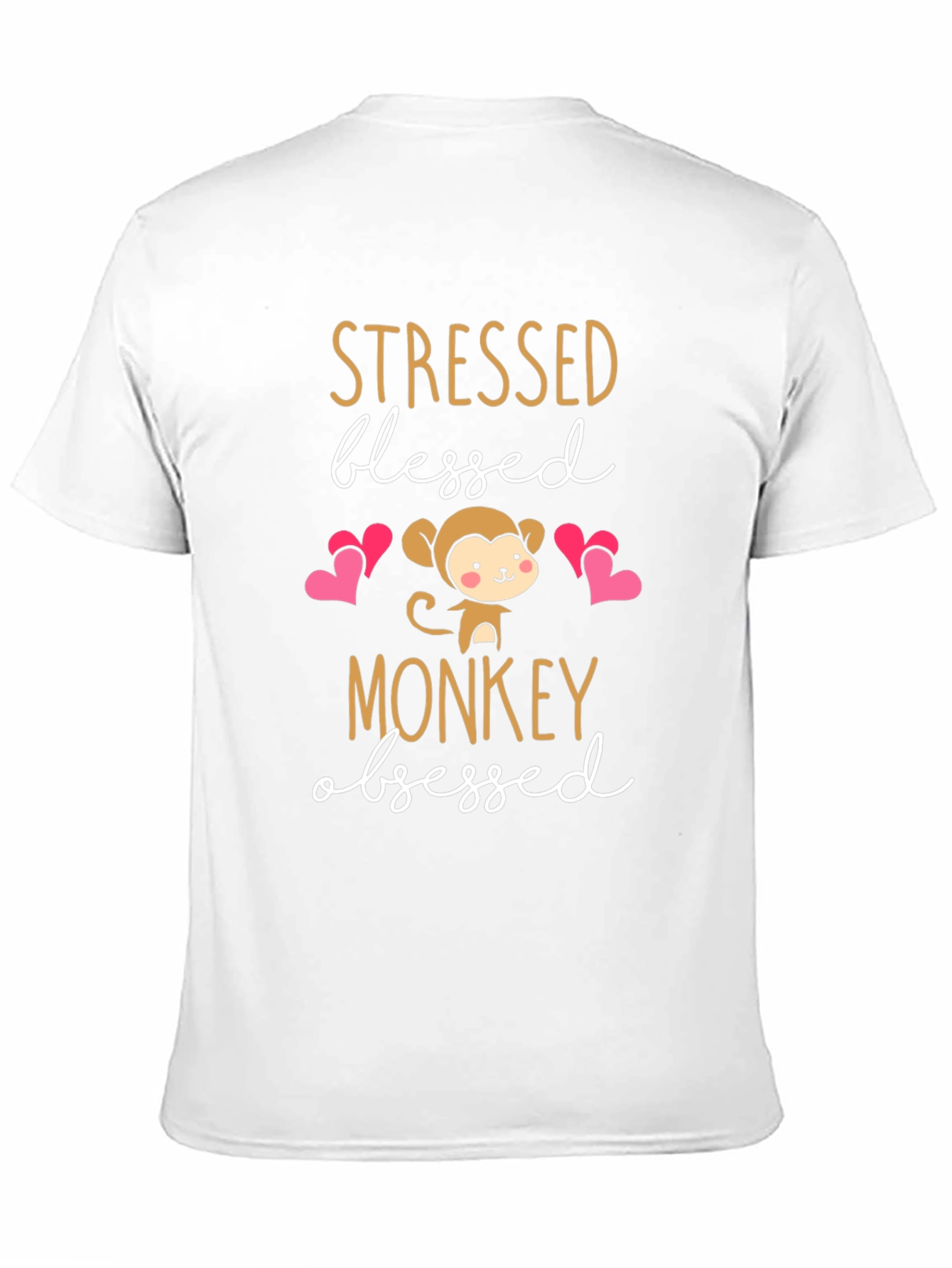 Stressed Blessed Monkey Obsessed T-Shirt