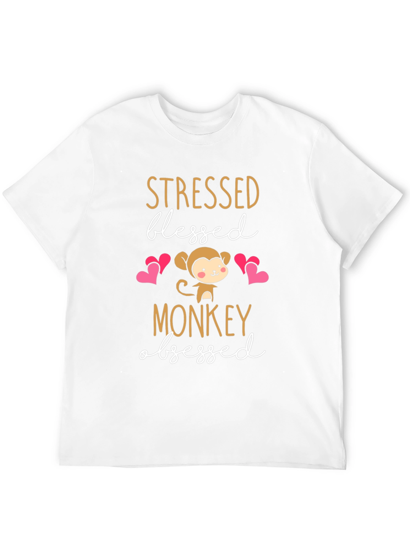 Stressed Blessed Monkey Obsessed T-Shirt