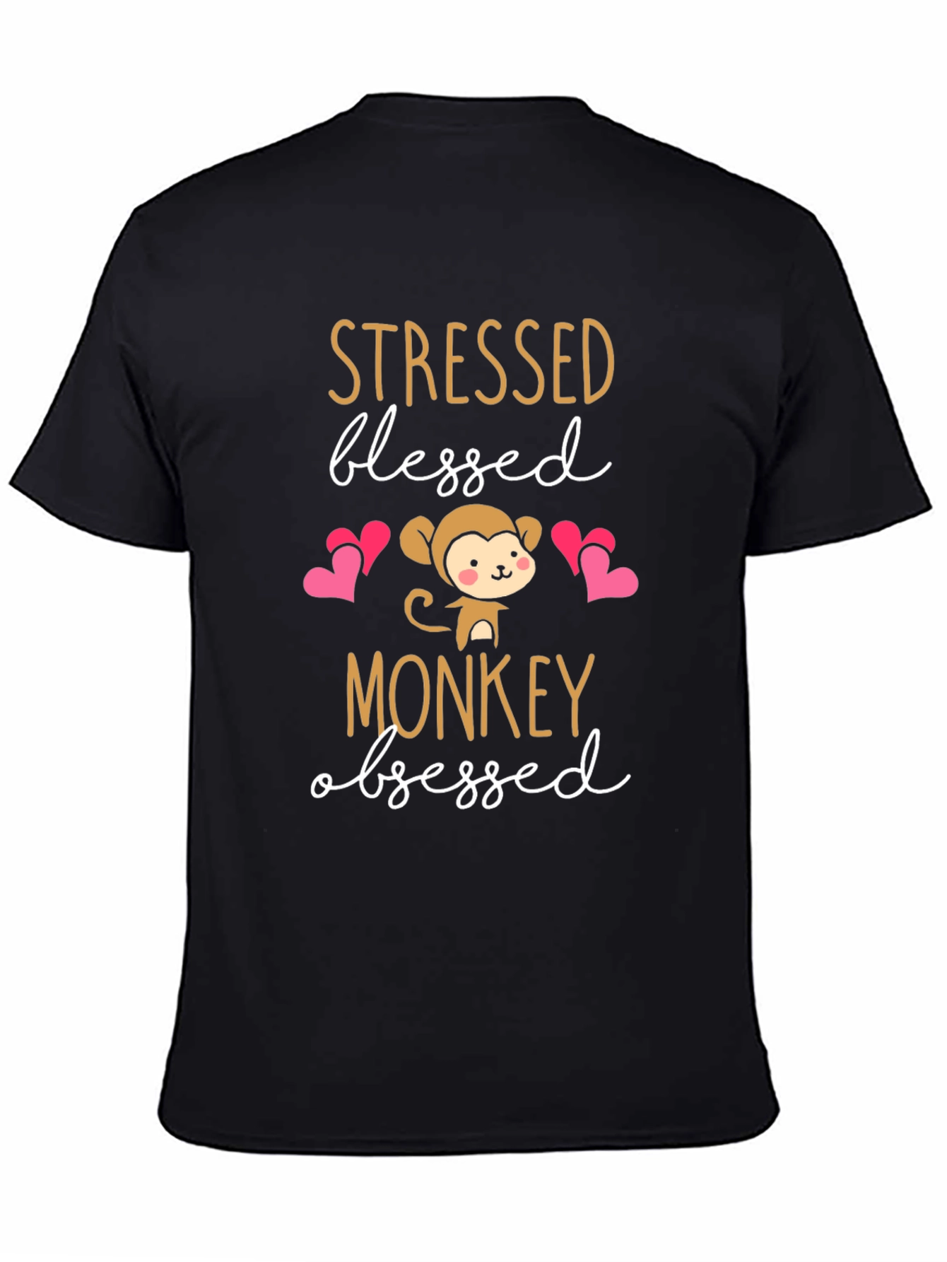 Stressed Blessed Monkey Obsessed T-Shirt