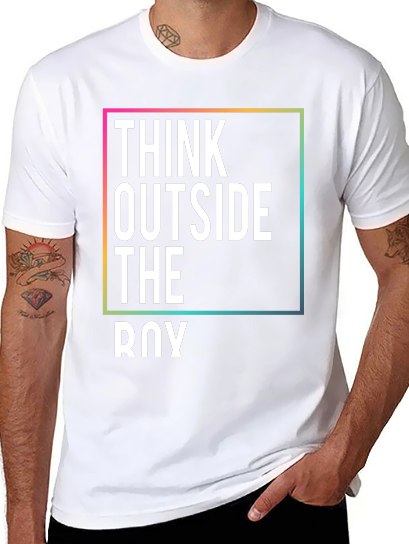 Think Outside the Box Graphic Tee