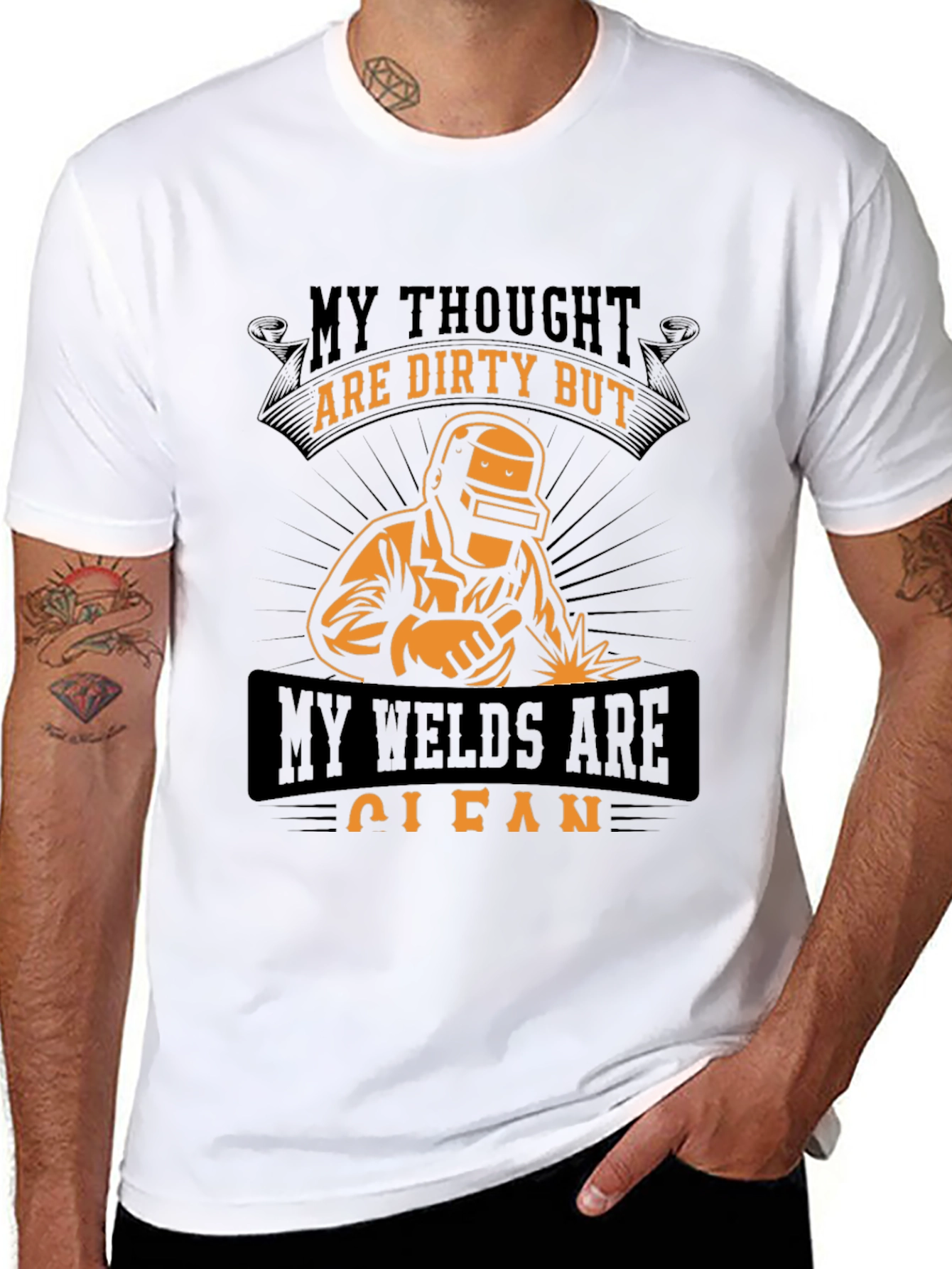 Welders T-Shirt: Dirty Thoughts Clean Welds