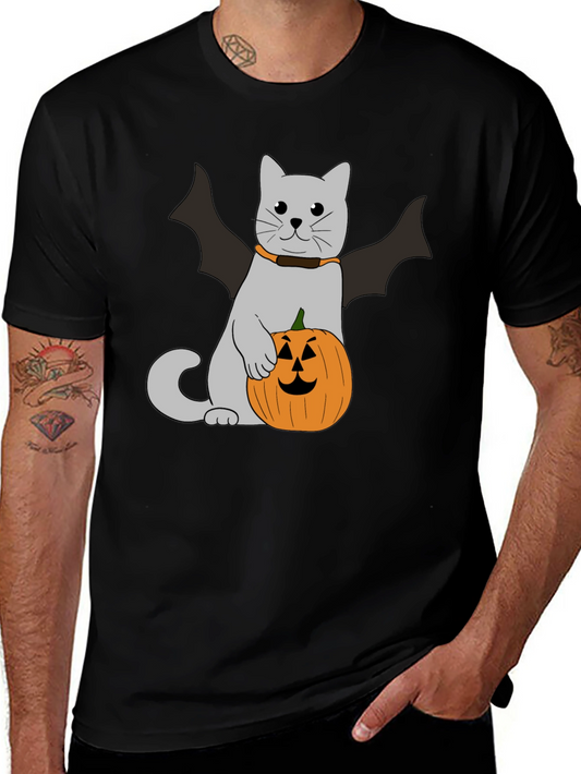 Halloween Cat Bat T-Shirt