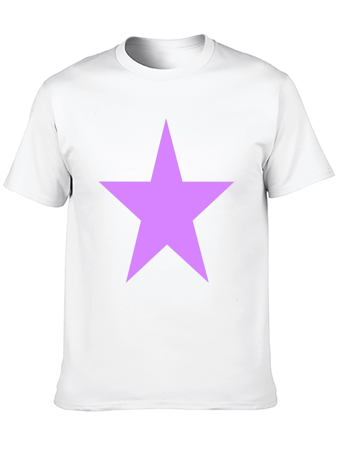 Star Graphic Tee - Black Cotton Blend Shirt