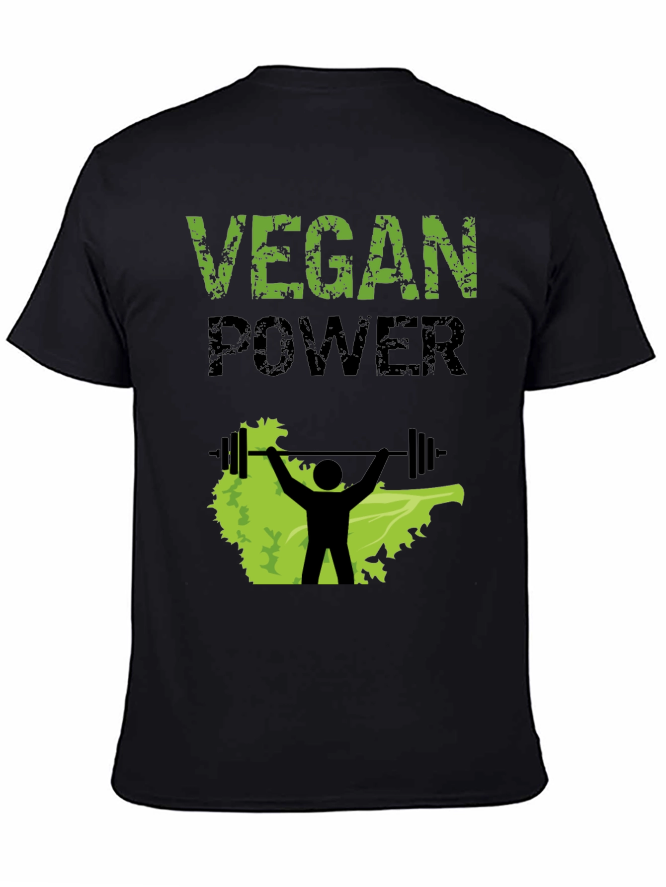 Vegan Power T-Shirt - Weightlifting Plant Based