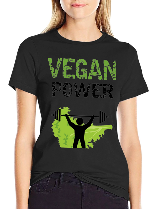 Vegan Power T-Shirt - Weightlifting Plant Based