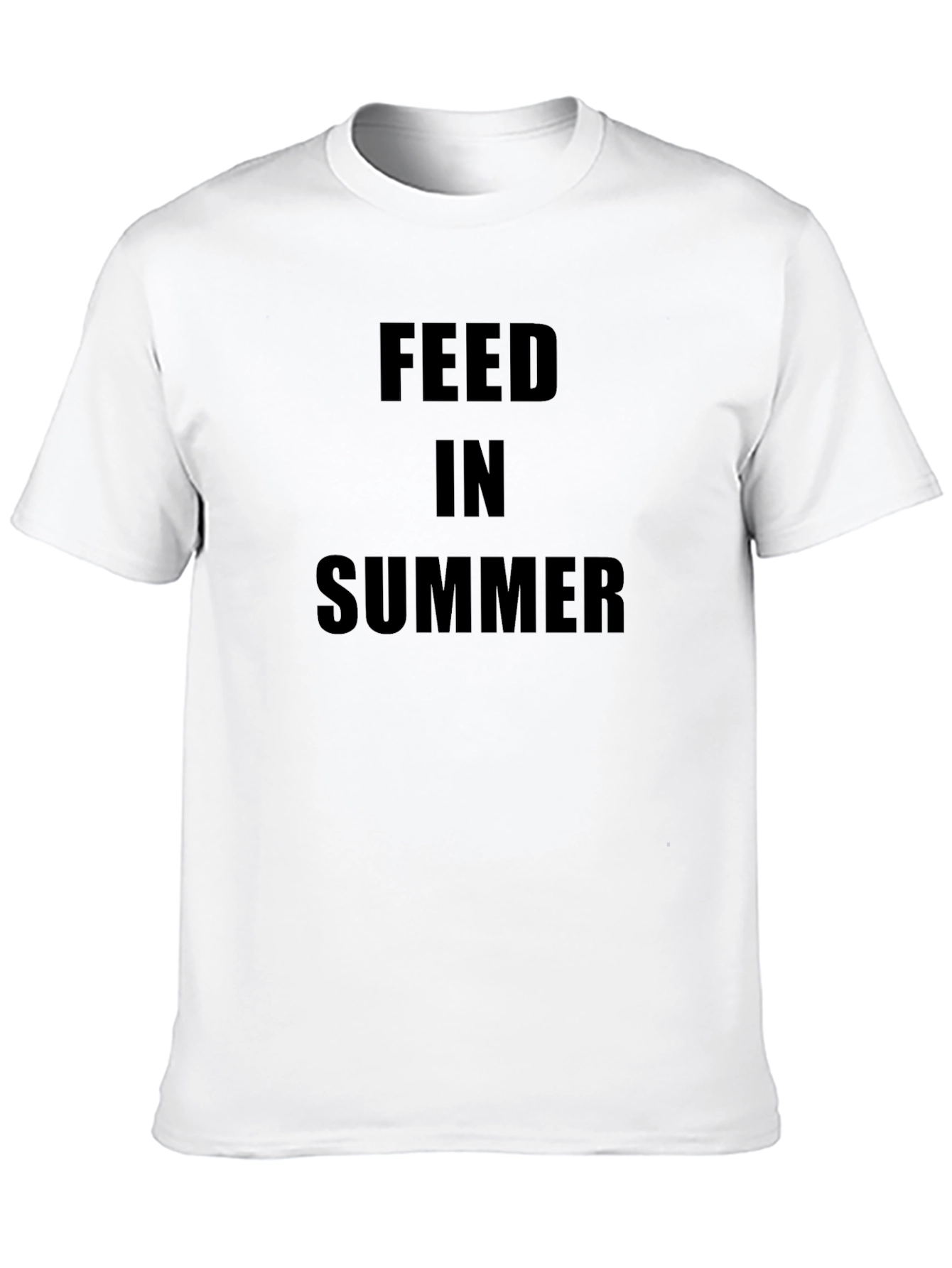 Feed In Summer Black Graphic Tee