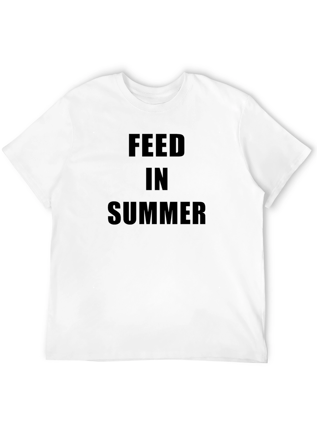 Feed In Summer Black Graphic Tee