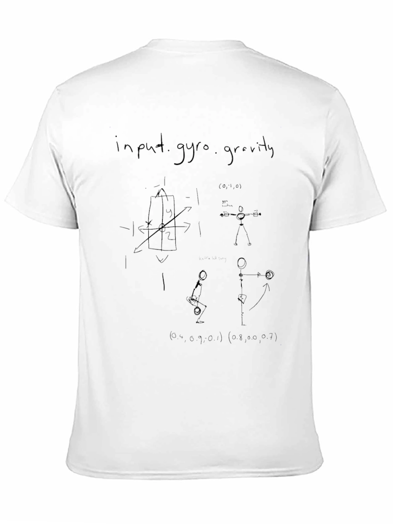 Input Gyro Gravity Black T-Shirt
