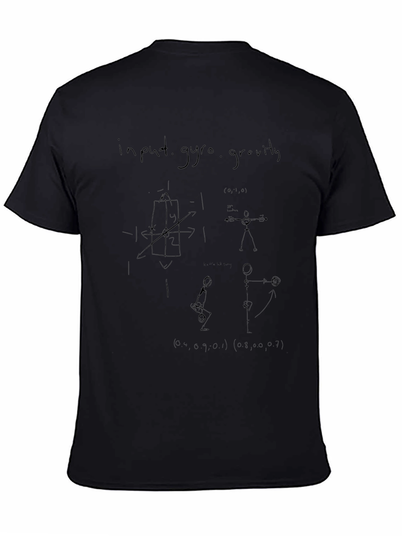 Input Gyro Gravity Black T-Shirt