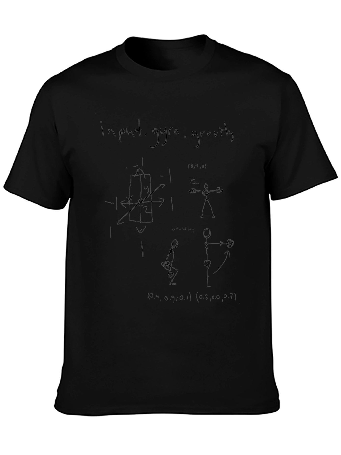 Input Gyro Gravity Black T-Shirt