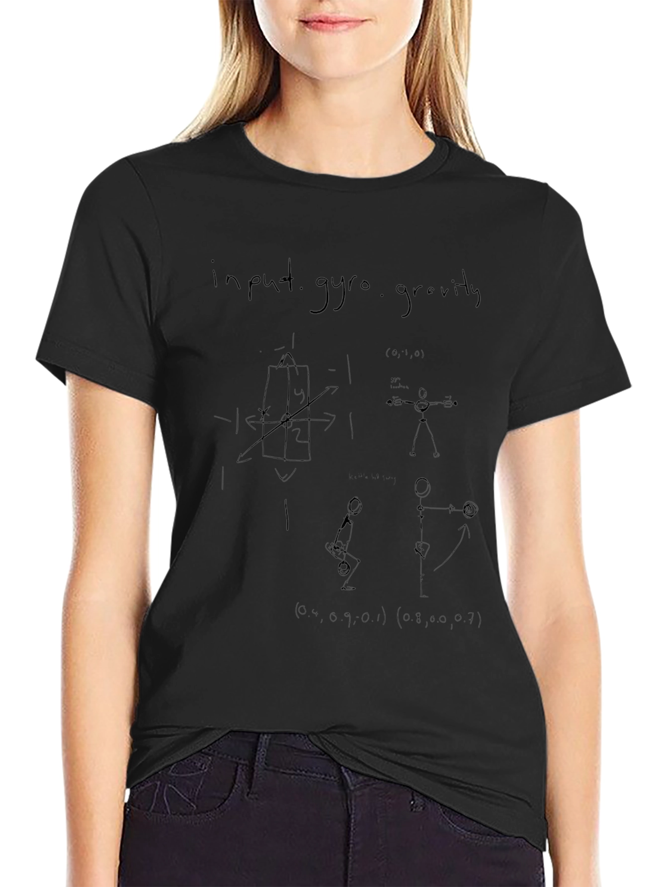 Input Gyro Gravity Black T-Shirt