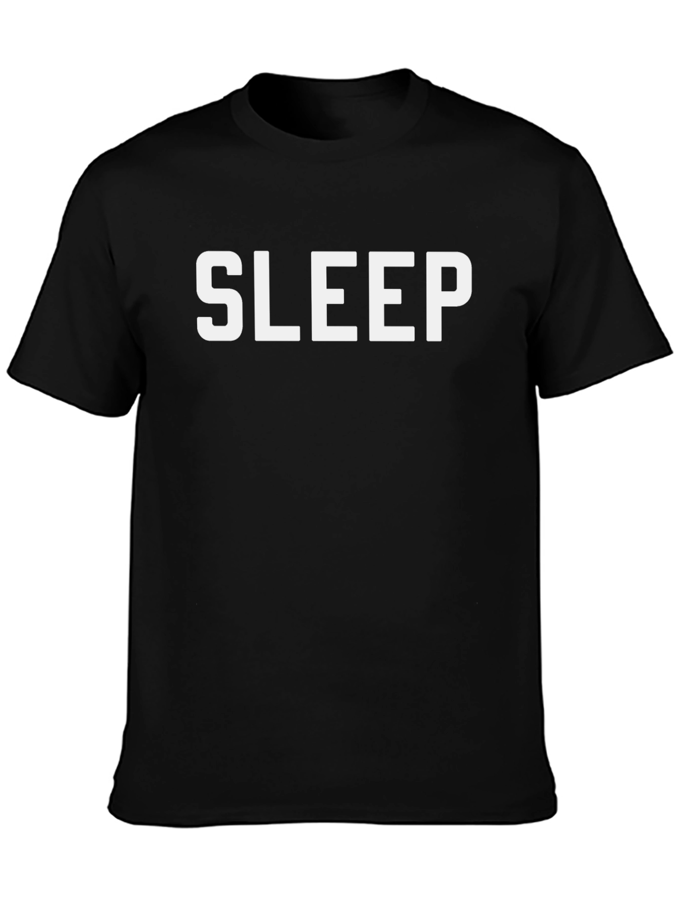Sleep Graphic Tee - Mens Black Crewneck T-Shirt