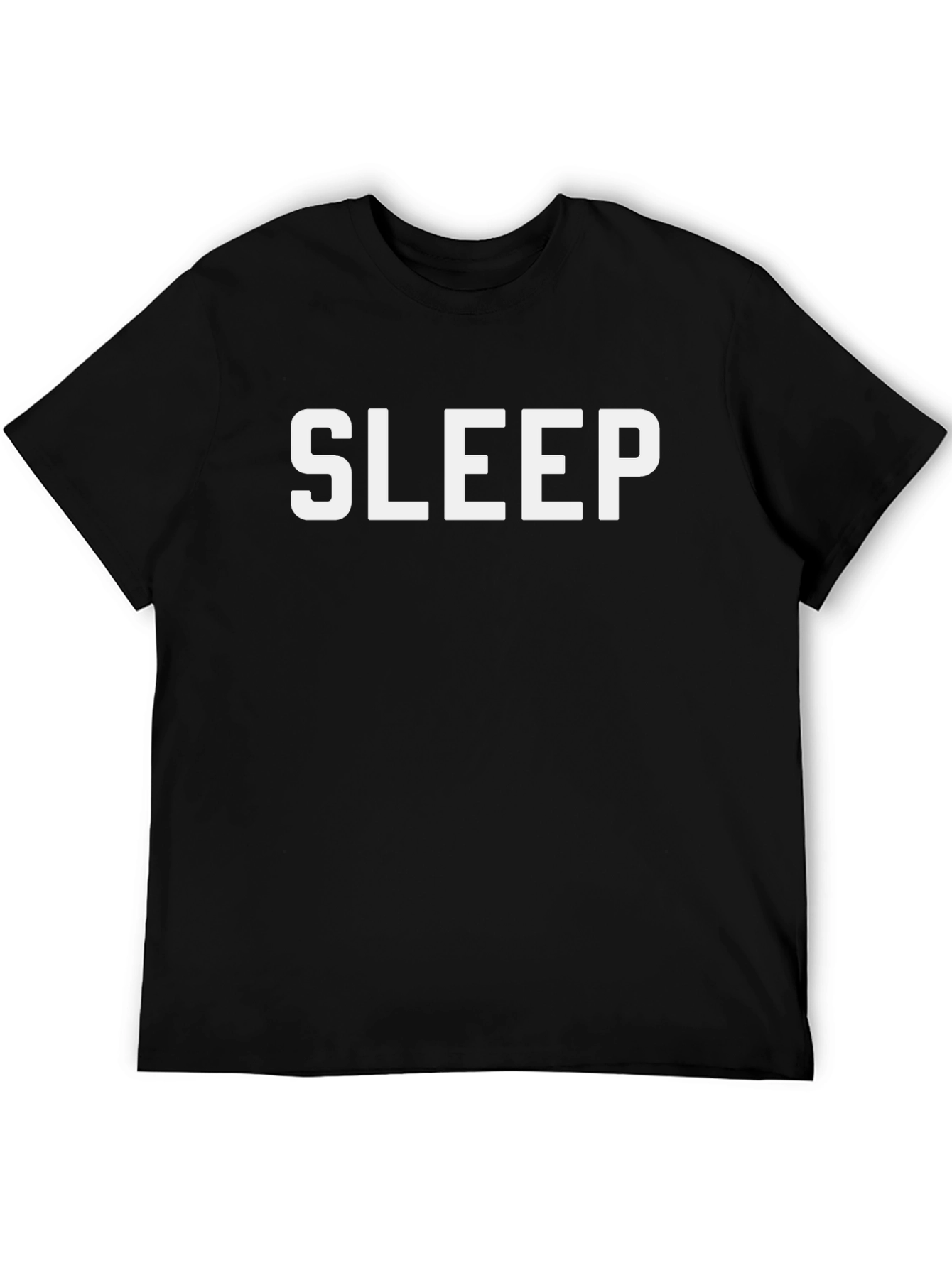 Sleep Graphic Tee - Mens Black Crewneck T-Shirt