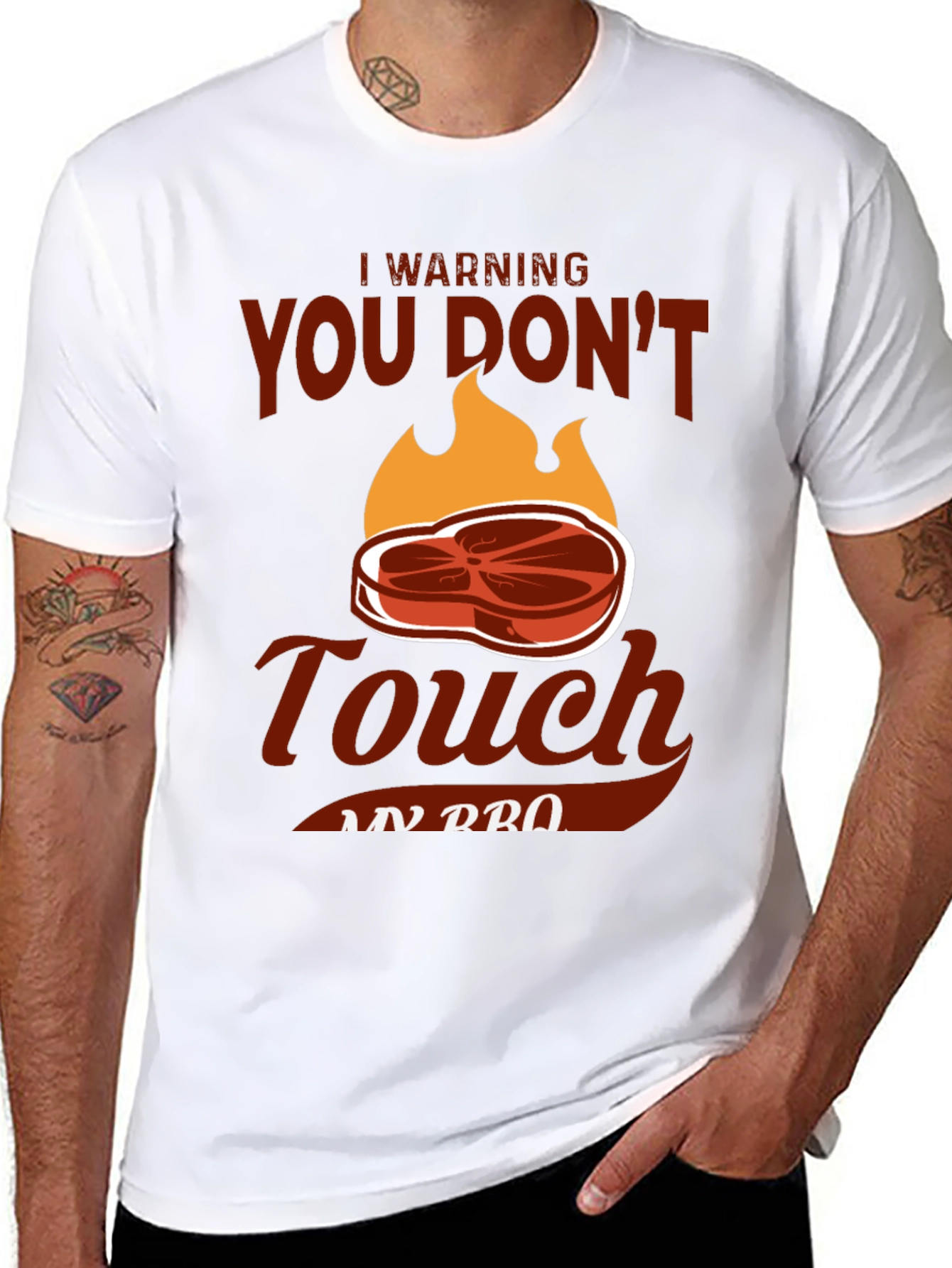 BBQ Grilling T-Shirt - Dont Touch My BBQ