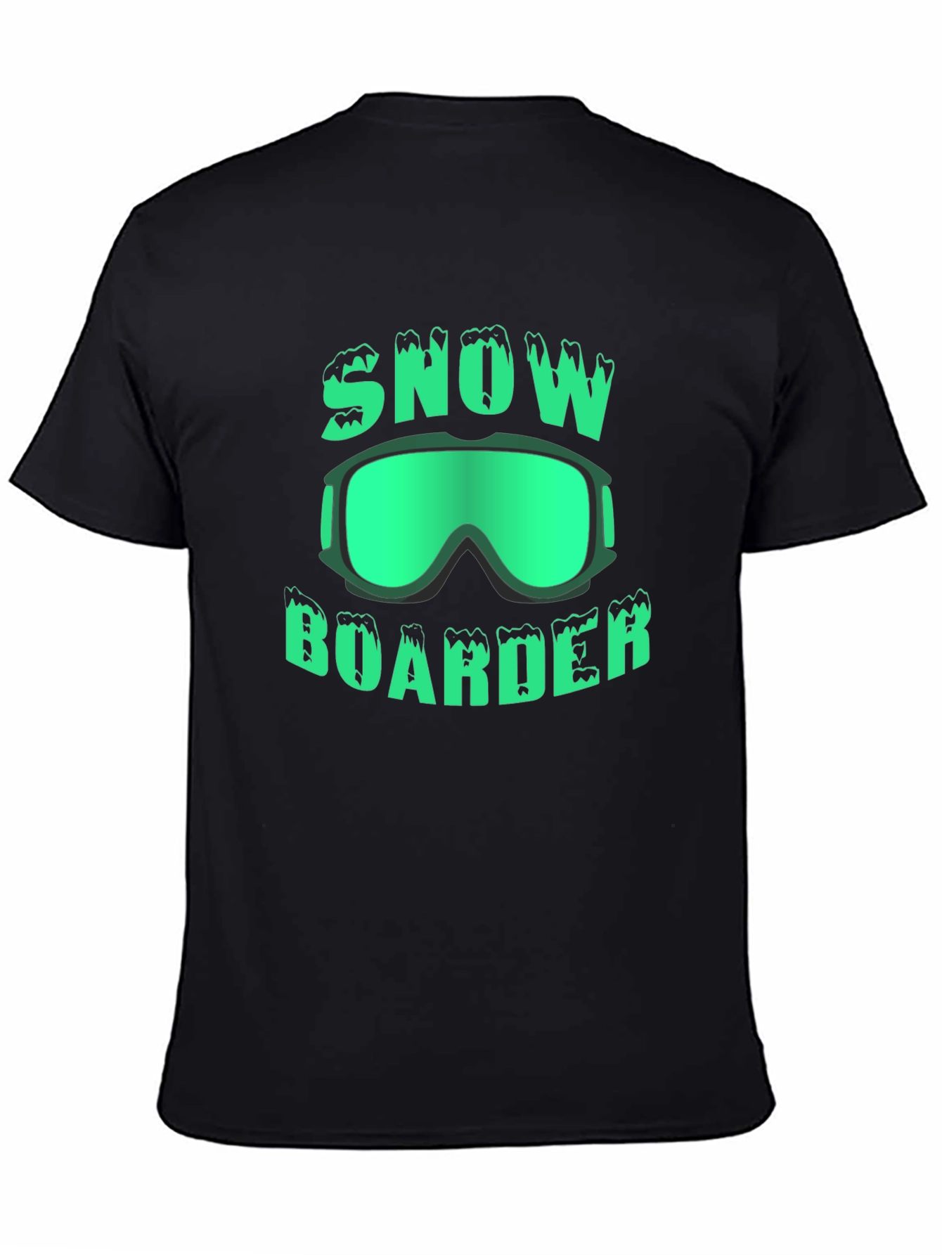 Snowboarder Graphic T-Shirt - Black